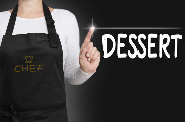 istock dessert food touchscreen is operated by cook 694102294