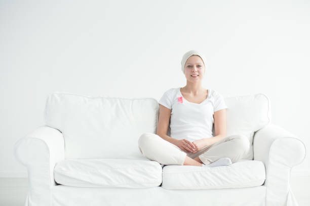 istock Woman having breast cancer 694105262