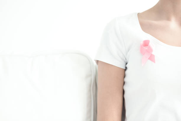 istock Pink ribbon means solidarity 694105296