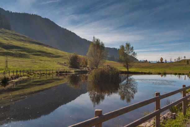 istock Landscape with small lake near mount Rigi, Alps 694112520