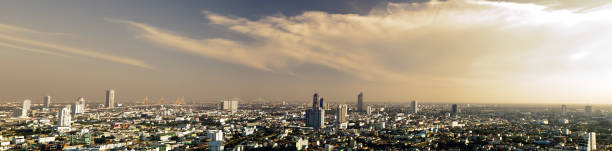 istock Panorama view of Bangkok city scape 694116668