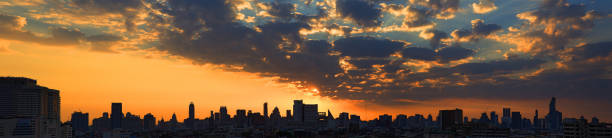 istock Panorama view of Bangkok city scape 694116696