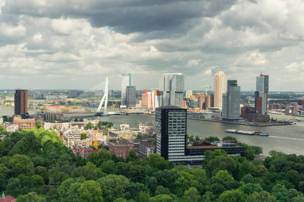 istock Rotterdam financial district skyline 694121782