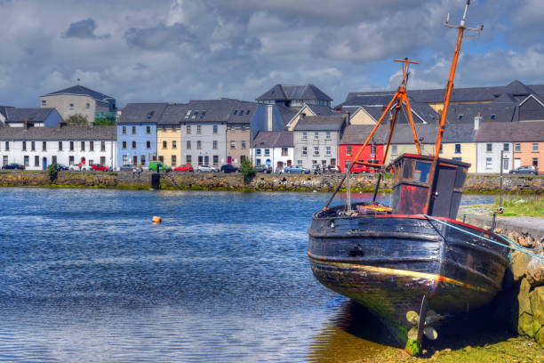 The Claddagh Galway stock photo