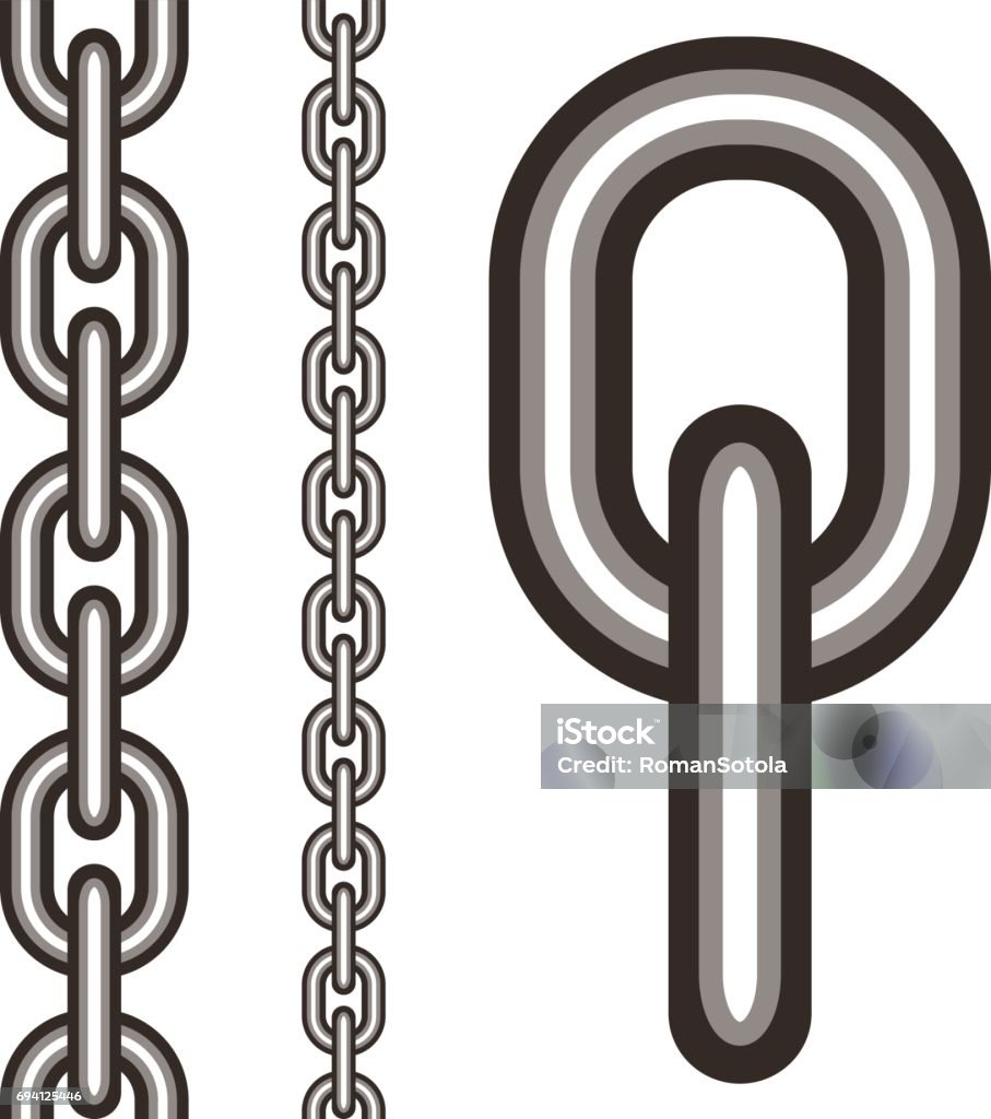 Loose Chain Vector Vector Seamless Chain Stock Illustration - Download Image Now ...