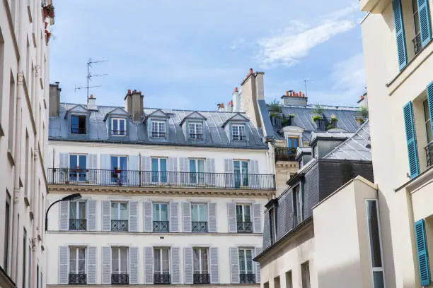 Photo of Paris, typical facades