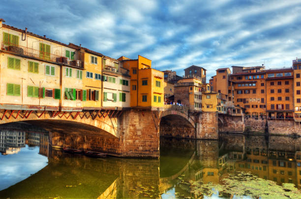 istock Ponte Vecchio bridge in Florence, Italy. Arno River. 694142986