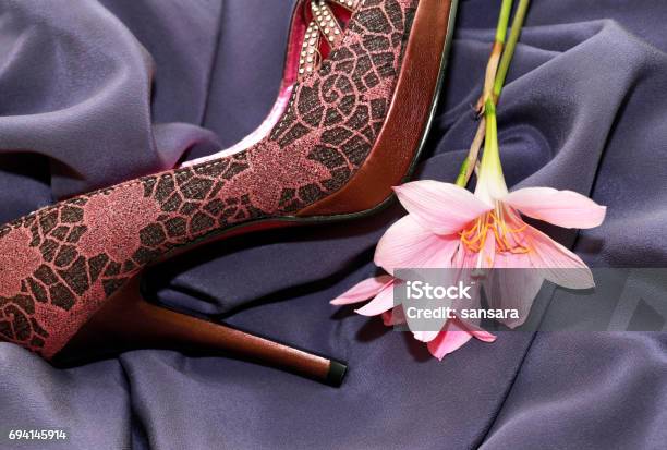 Wedding Shoes Stock Photo - Download Image Now - Adult, Arts Culture and Entertainment, Beautiful People