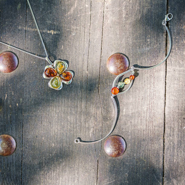resin and sterling silver jewelry