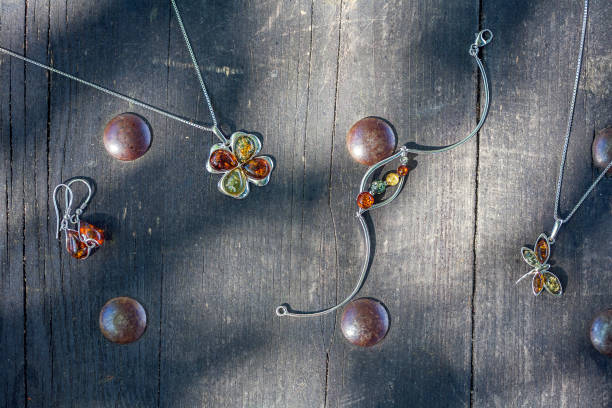 resin and sterling silver jewelry