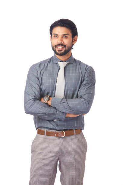 istock Hand crossed confident and successful Young businessman 694184394