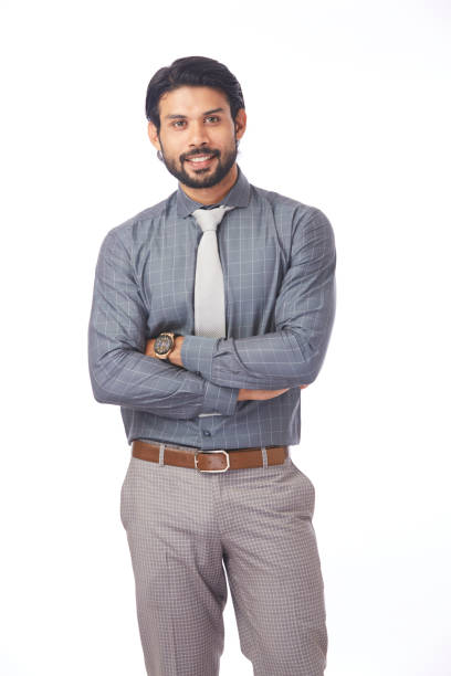 istock Hand crossed confident and successful Young businessman 694184426