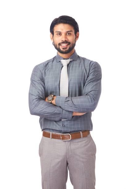 istock Hand crossed confident and successful Young businessman 694184438