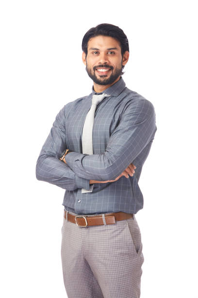 Hand crossed confident and successful Young businessman Hand crossed confident and successful Young businessman on white. asian suit man cross hand stock pictures, royalty-free photos & images