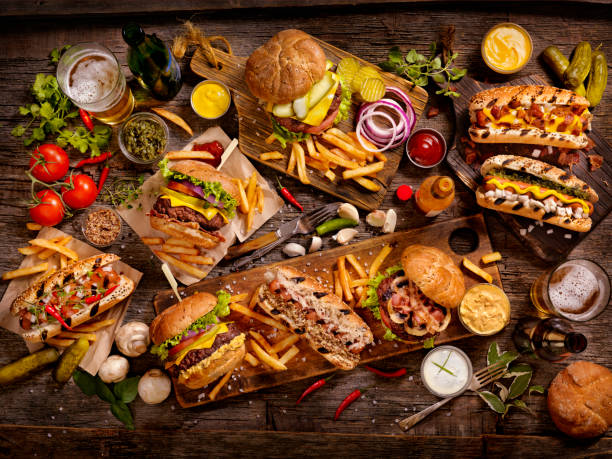 istock BBQ Burgers and Hotdog Feast 694188730