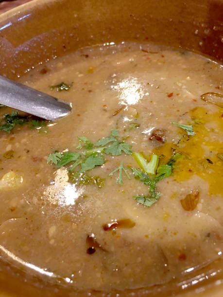 istock Sweet Thai red chicken curry with coconut milk. 694189110