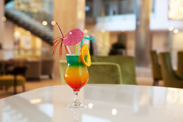 Colorful Cocktail or Tropical Mocktail