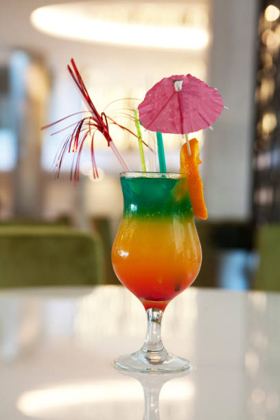 Colorful Cocktail or Tropical Mocktail