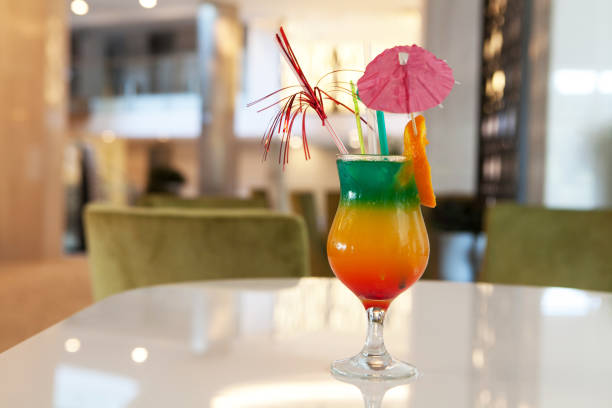 Colorful Cocktail or Tropical Mocktail