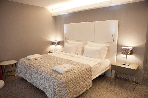 istock Classic style hotel bedroom interior 694192558