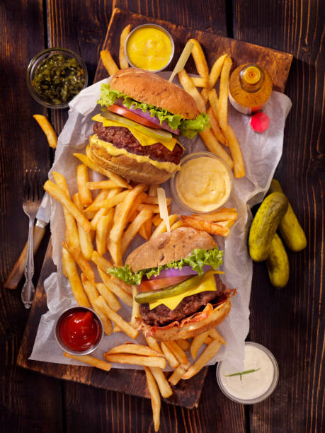istock Burgers and Fries 694196332