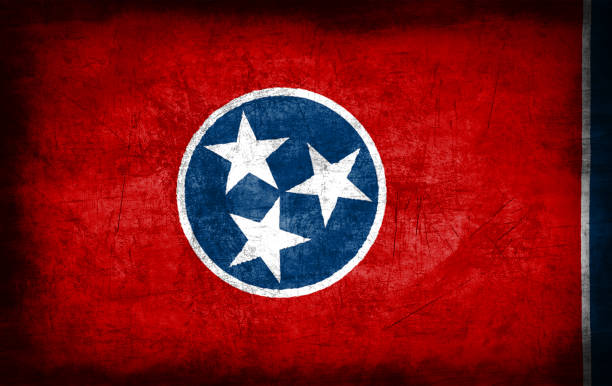 istock Tennessee flag with grunge metal texture 694204576