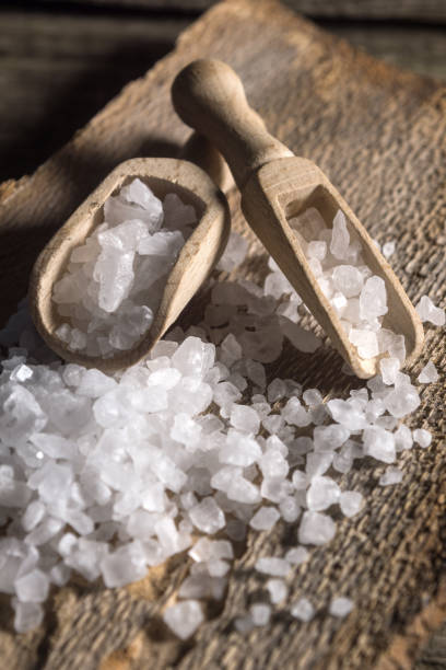 istock Cyprus sea salt flakes over bark 694207918