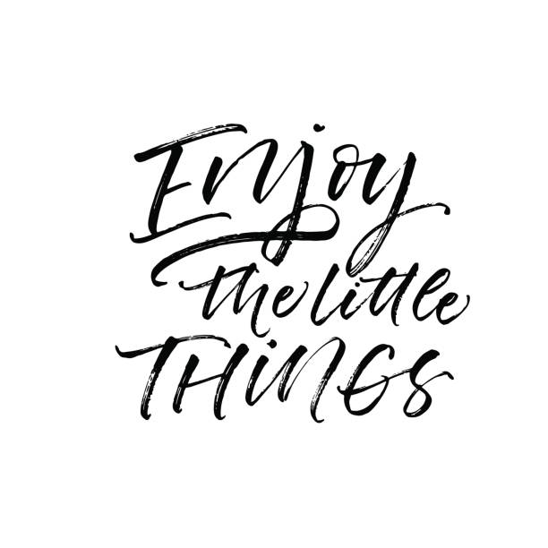 istock Enjoy the little things motivational and inspirational poster. 694209270
