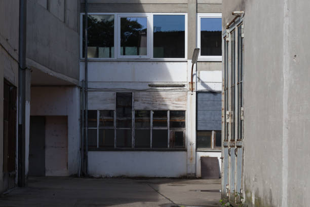 istock old factory background 694217380