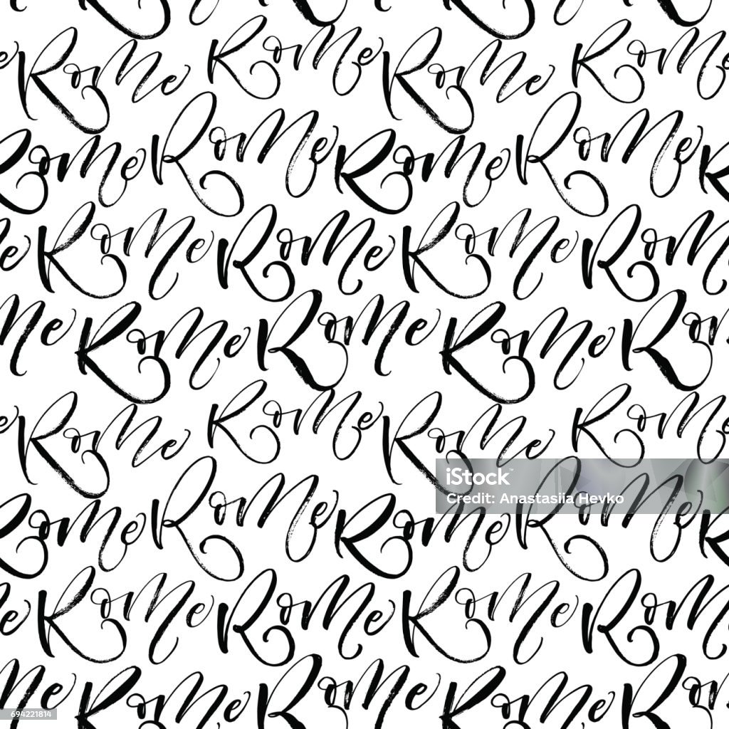 Seamless Rome Pattern Stock Illustration - Download Image Now ...