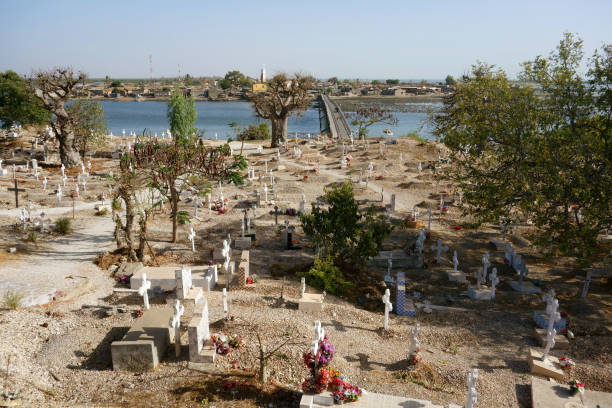 Mixed cemetery of Fadiouth, Senegal Mixed cemetery of Fadiouth, SenegalMixed cemetery of Fadiouth, Senegal casamance photos stock pictures, royalty-free photos & images