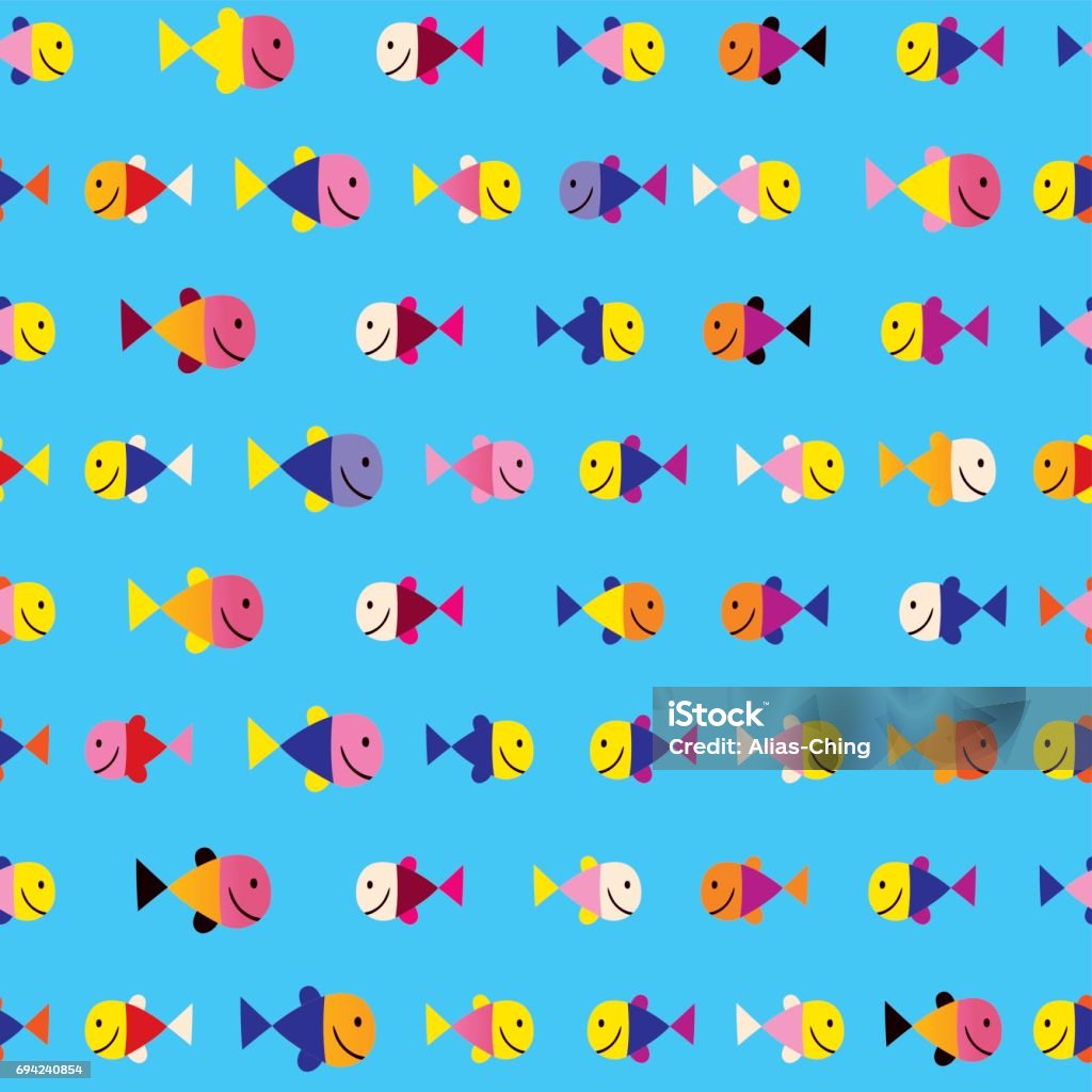 Sea Pattern Fish Pattern Fish Underwater Sea Seamless Pattern Stock Illustration - Download ...