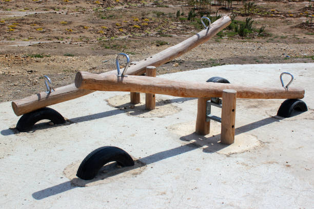 istock Wooden seesaw in a park 694244072