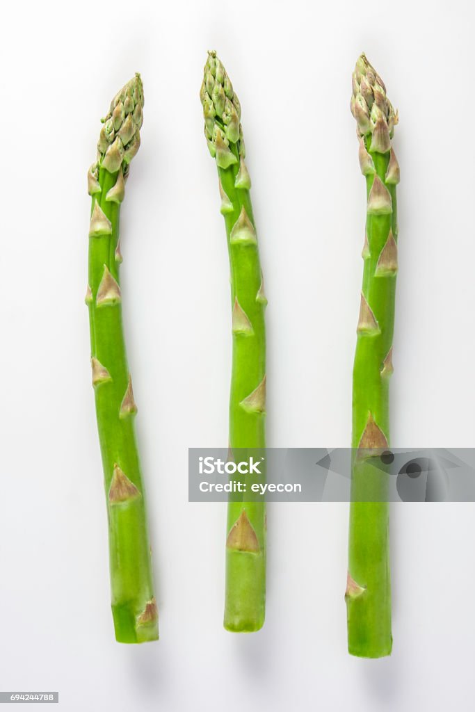 Asparagus on a white background isolated Asparagus Stock Photo