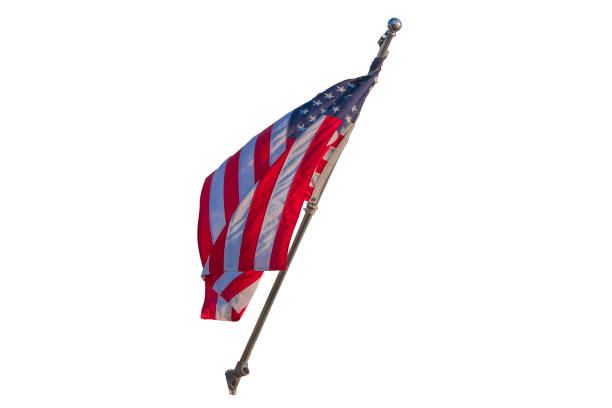 istock American Flag Cutout on White 694249252