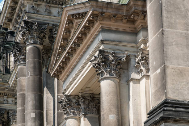 istock Classical historic building details,  coloums, pillars, capitals 694250314