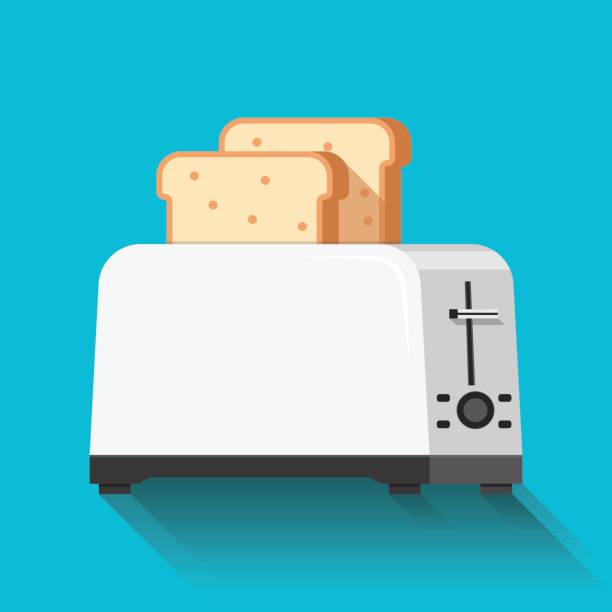 ilustrações de stock, clip art, desenhos animados e ícones de toaster icon. kitchen utensil. cooking stuff. - toaster