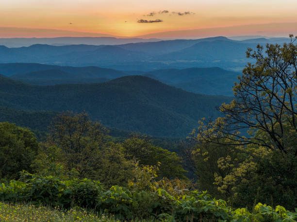 istock Sunset as seen from the Appalachian Mountains in Virginia 694265620