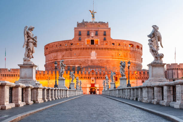 istock Saint Angel bridge, Rome, Italy 694267486