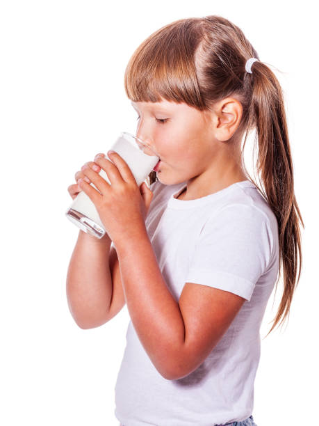 istock Girl loves milk 694270918
