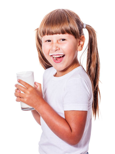 istock Girl loves milk 694270922