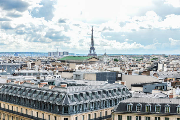 istock Panoramic cityscape of Paris, France 694300672