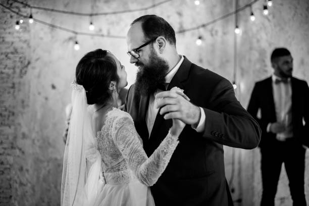 istock Newlywed Couple Dancing Wedding Celebration 694307068
