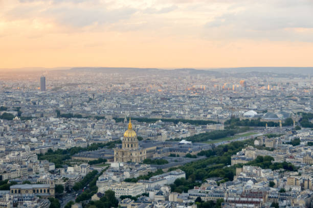 istock Sunset over Paris, France 694313666