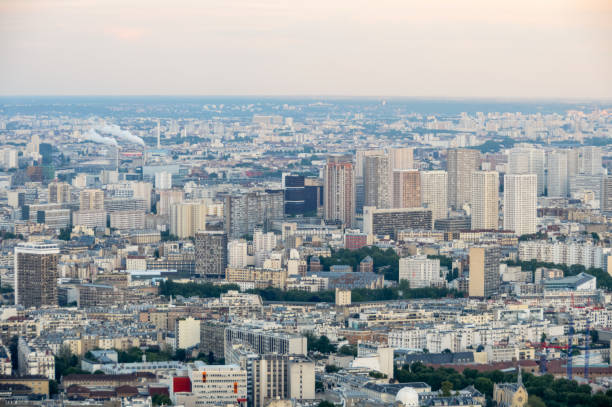 istock Panoramic cityscape of Paris 694316256