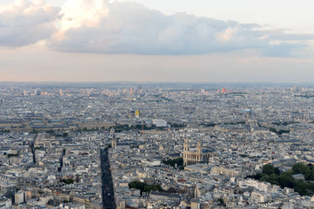 istock Panoramic cityscape of Paris 694317060