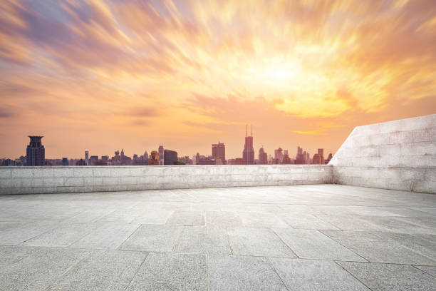 istock Shanghai cityscape and urban road,China 694333578