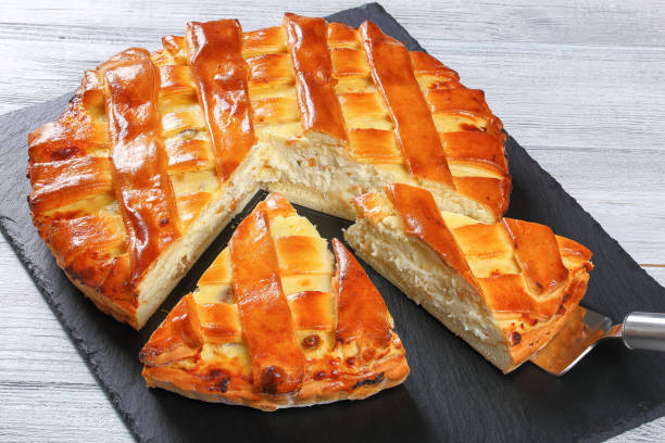 istock cottage cheese raisins, almonds, vanilla pie 694340096