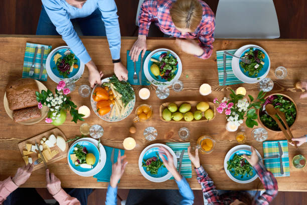 istock What can be better than family dinner 694354184