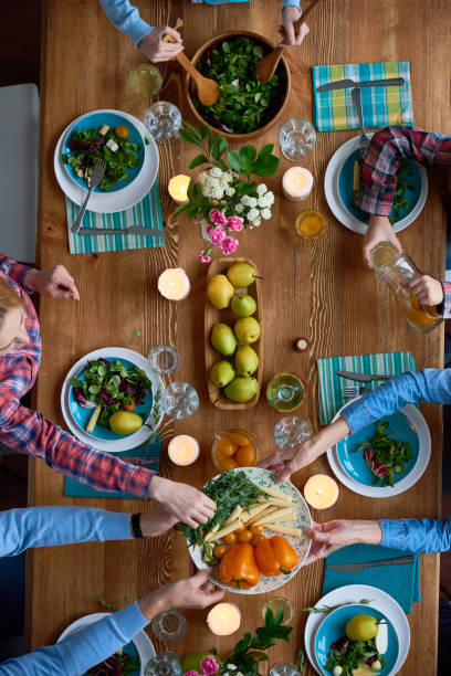 istock Eating together as family tradition 694355168